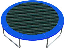 Trampolines Exclusive Mat Fabric colors