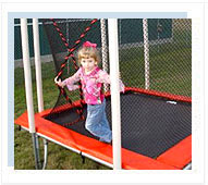 Square Trampoline with Enclosure Square Trampoline with Enclosure