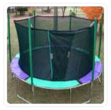 Round Trampoline with Enclosure